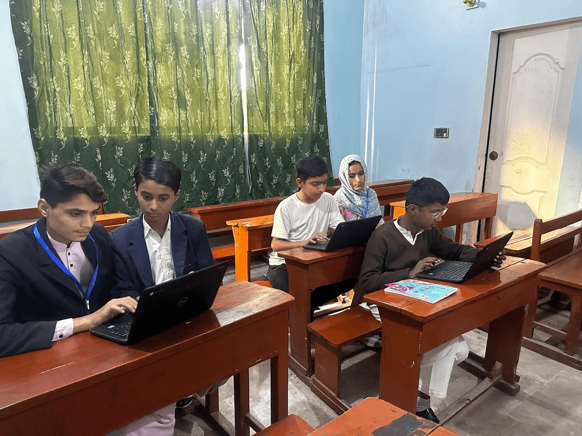Children in a classroom