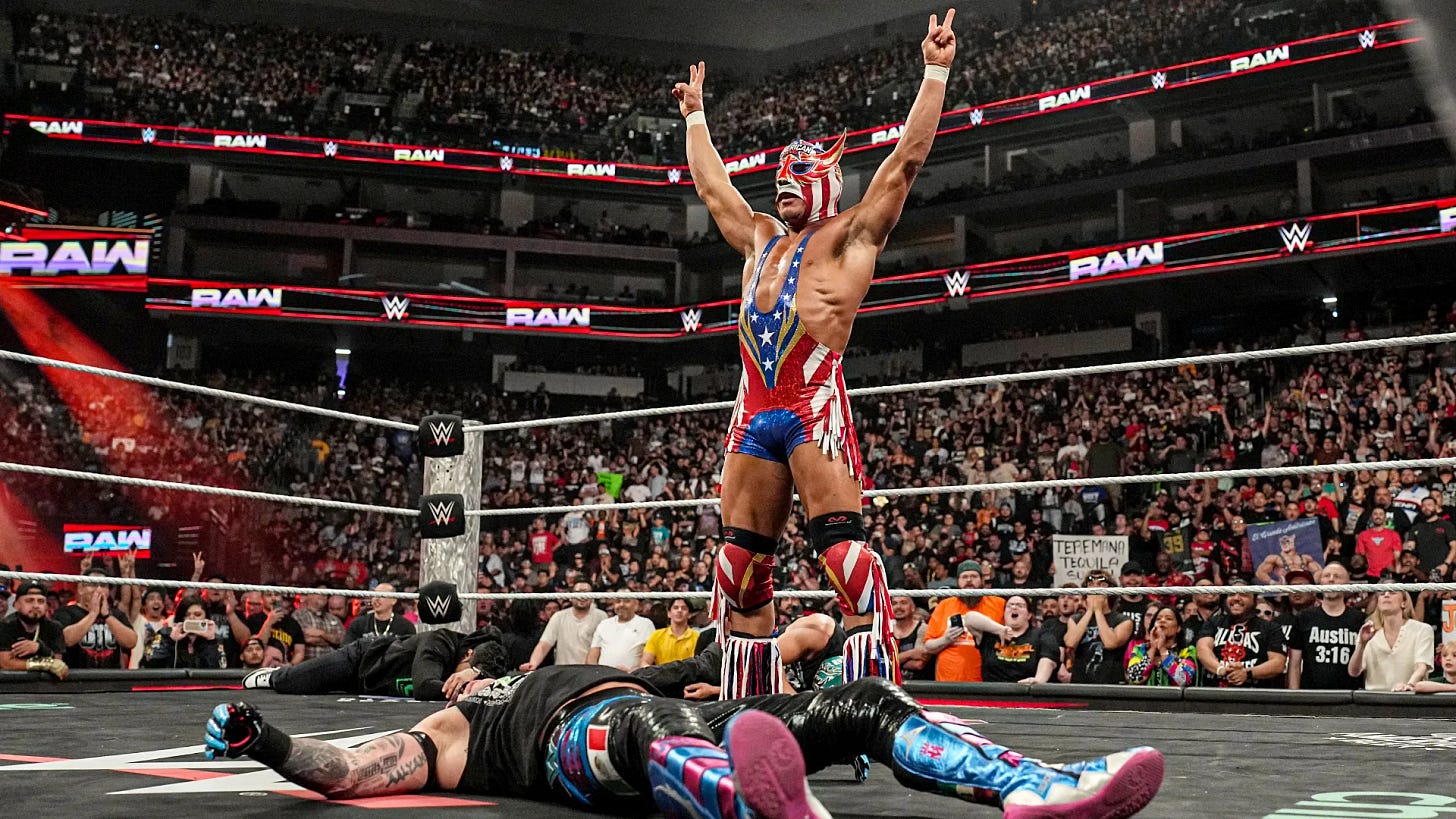 El Grande Americano Obliterates Rey Mysterio and LWO in Shocking WWE RAW  Assault
