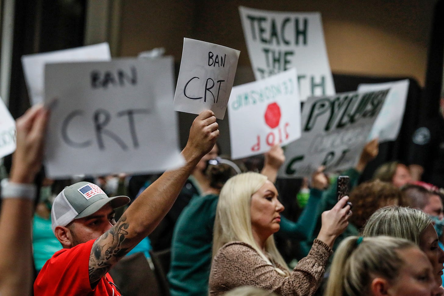 Parents protest CRT bill and call for greater say in education.