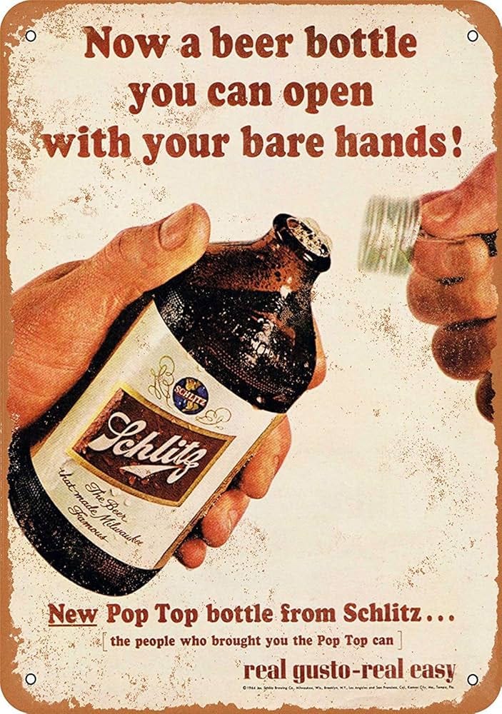 Amazon.de: Schlitz Beer New Pop Top Flaschen Retro Vintage Blechschild Coffee House Home Esszimmer Pub Bier 30cm x 40cm Amazon.de: Schlitz Beer New Pop Top Flaschen Retro Vintage Blechschild Coffee House Home Esszimmer Pub Bier 30cm x 40cm