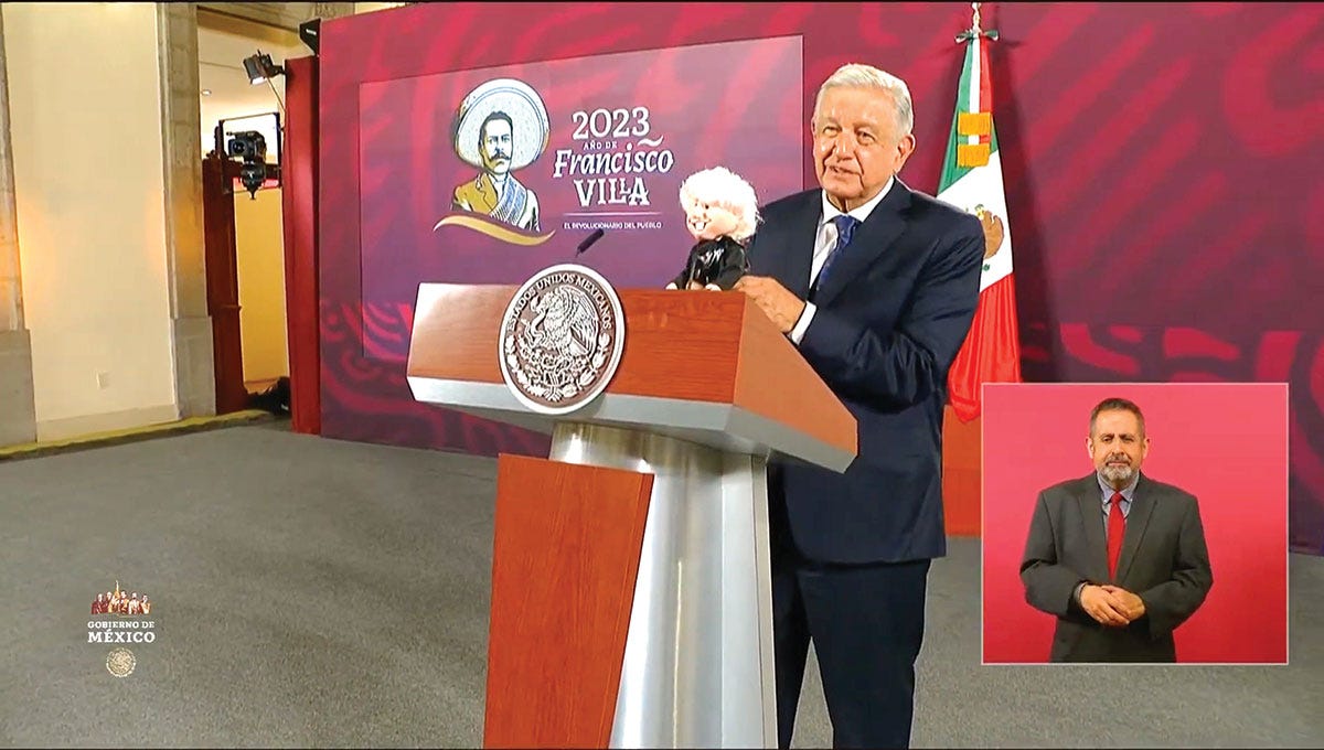 López Obrador’s daily mañaneras were an extremely effective form of political theater. López Obrador’s daily mañaneras were an extremely effective form of political theater.