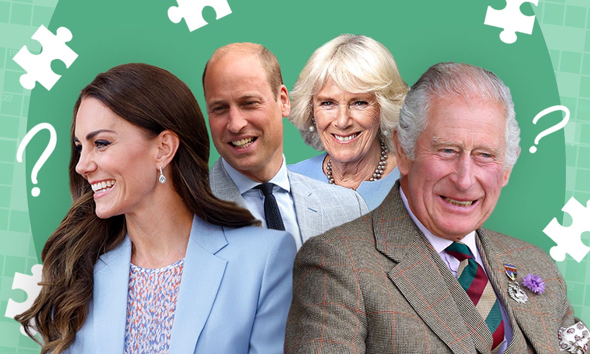 Smiling UK royals