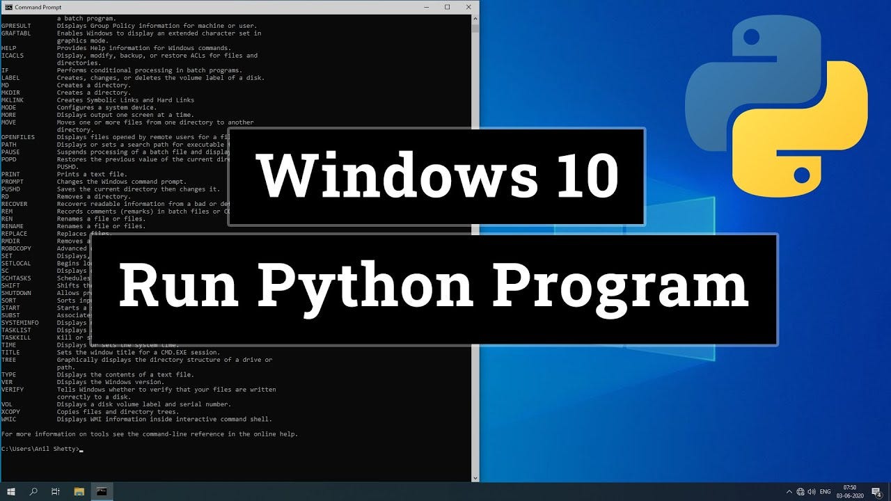 How to Run Python Programs ( .py files ) in Windows 10