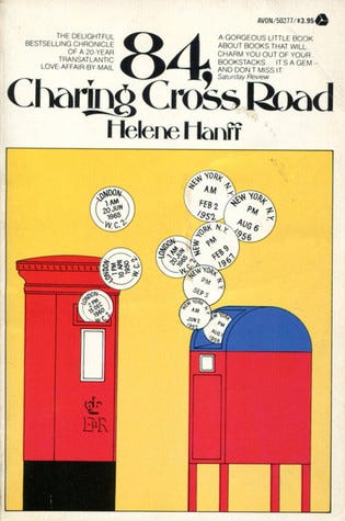 Book Review: 84, Charing Cross Road by Helene Hanff – luvtoread