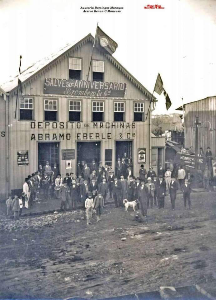 Caxias do Sul – Fachada depósito de máquinas Abramo Eberle – 1912 –  prati.com.br