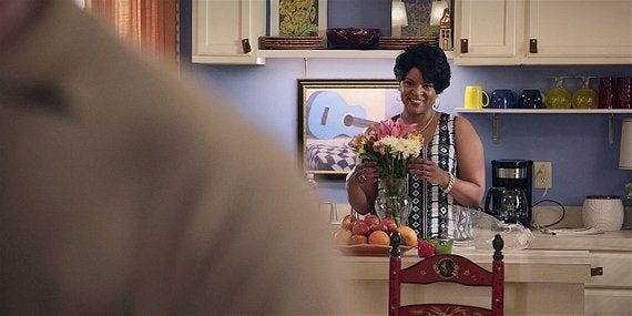 Walker Treys mother cooking dinner for Micki Walker Treys mother cooking dinner for Micki