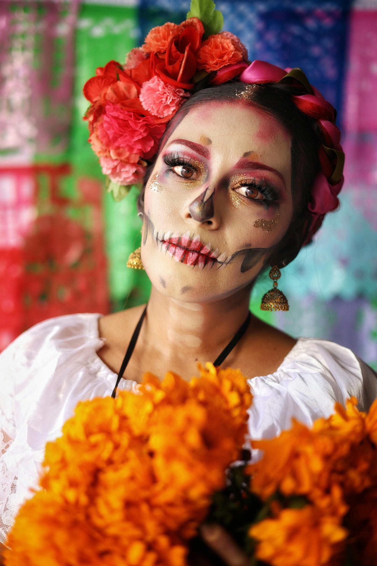 Traditional Aztec Marigolds (Cempasuchil) are a central part of celebrating Día de los Muertos - but you can’t bring them into the US from Mexico