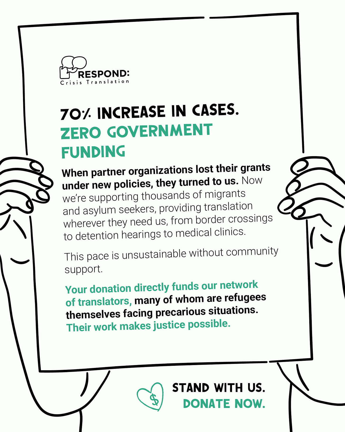 outreach post wit pale green background