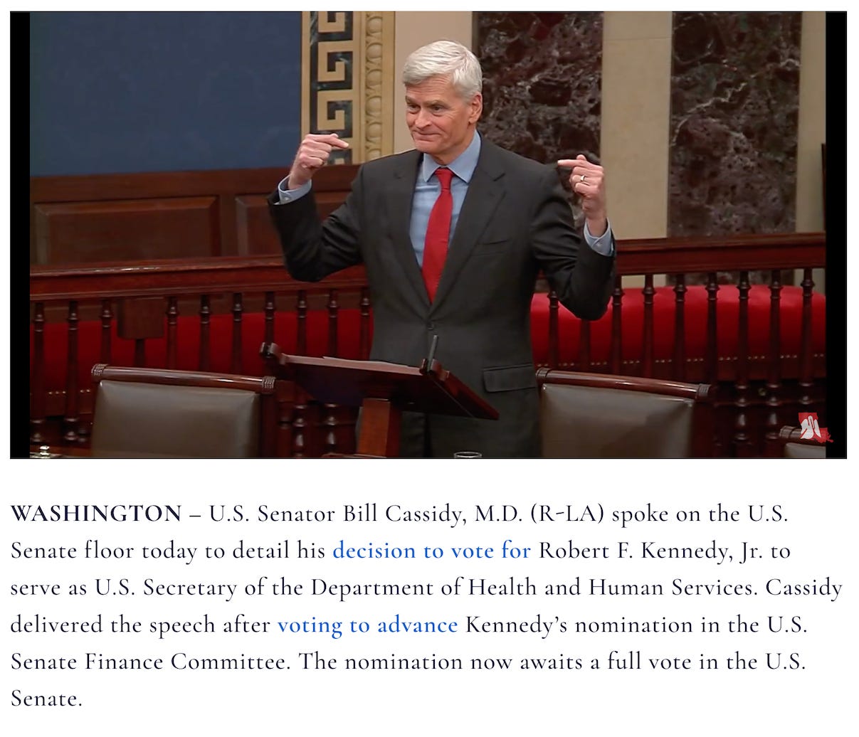 RFK, Jr never should have made it through his Senate confirmation hearing. RFK, Jr never should have made it through his Senate confirmation hearing.