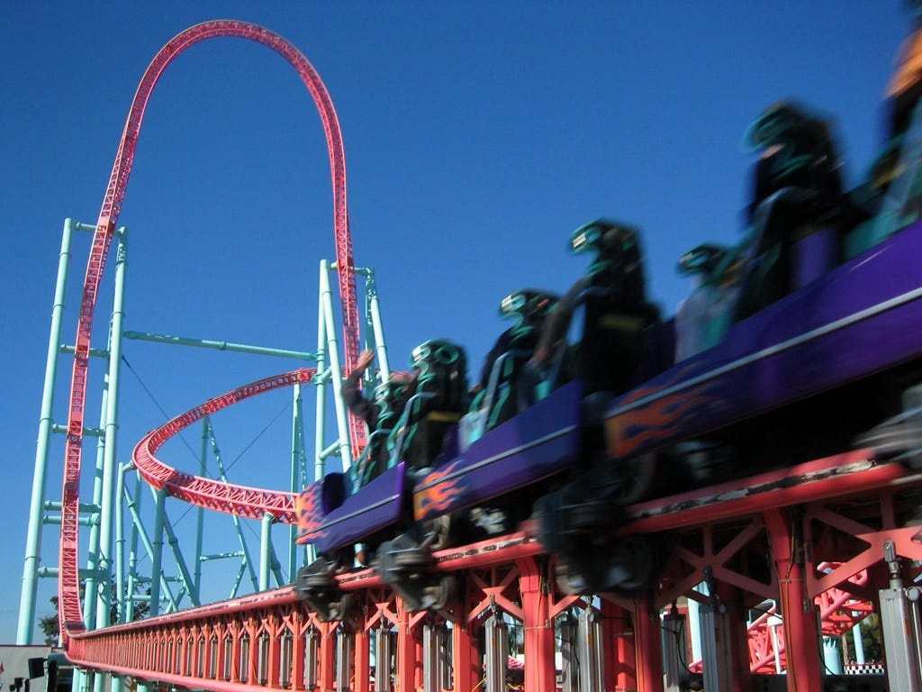 Xcelerator coaster Knott's launch