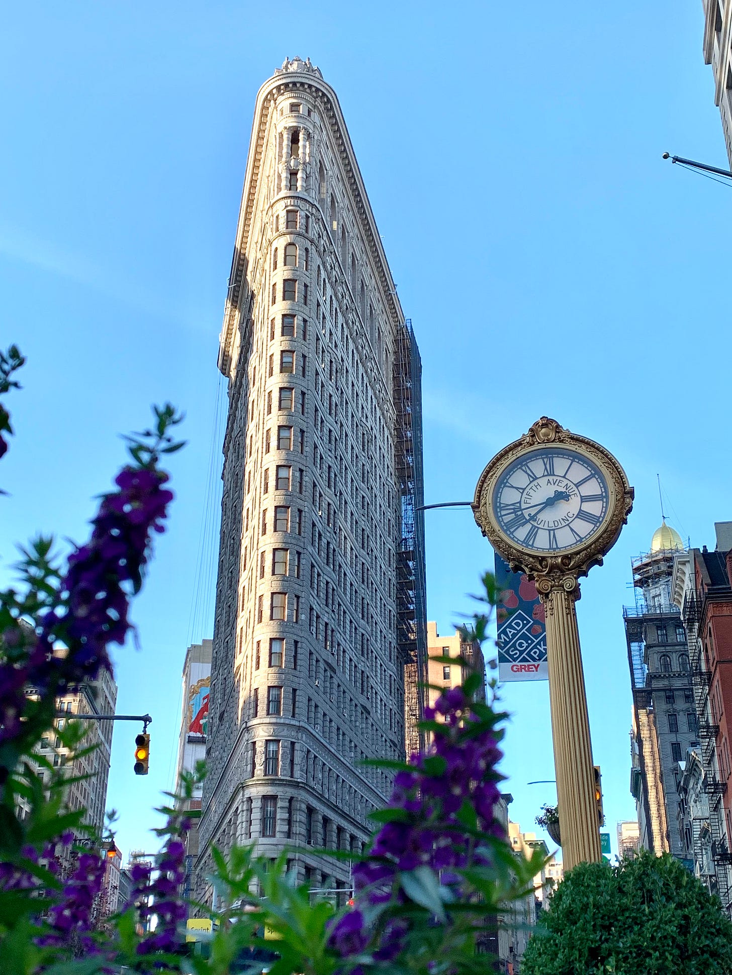 Flatiron Building and clock Flatiron Building and clock