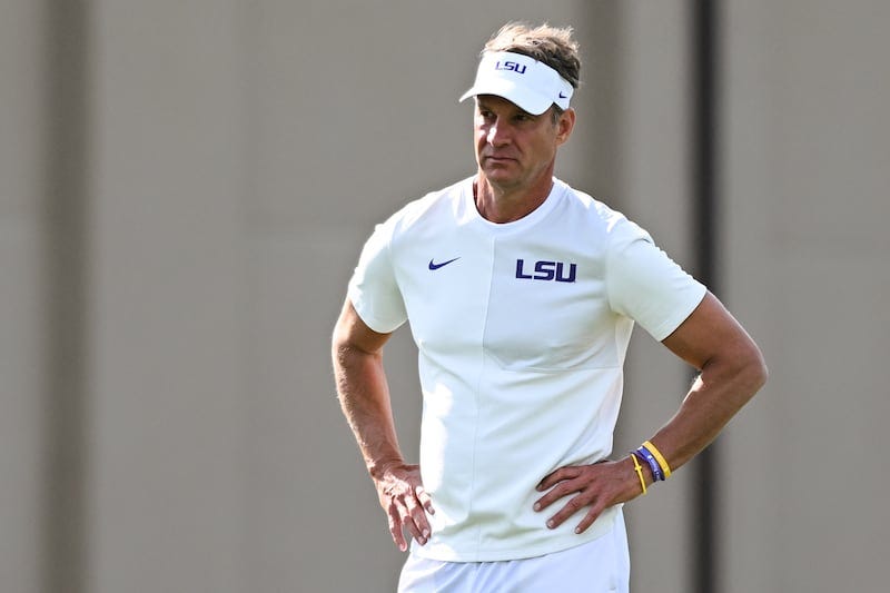 Lane Kiffin dives into a highly anticipated, politically charged first  season with No. 11 LSU - Anchorage Daily News
