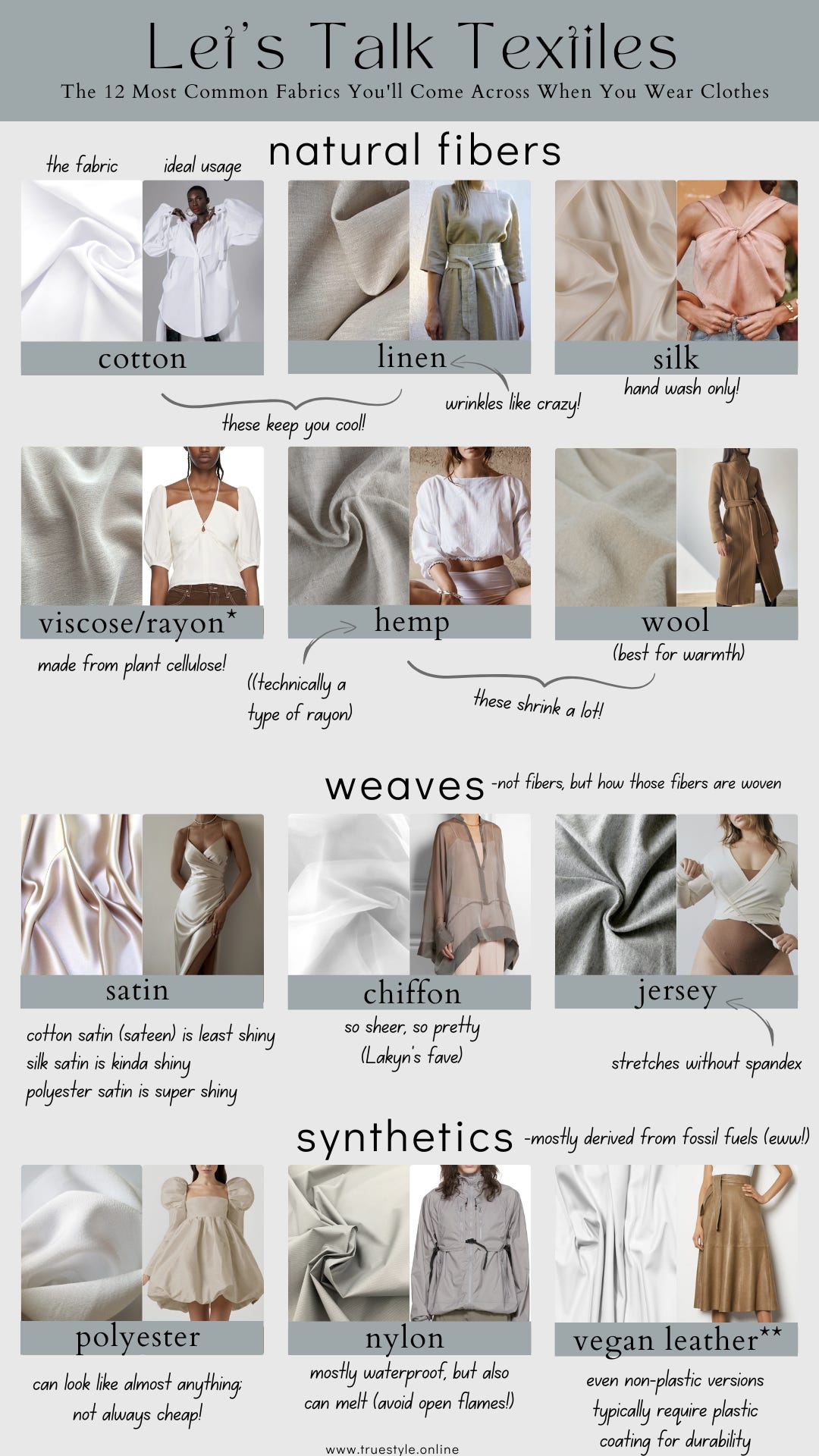 Dress Fabric Types