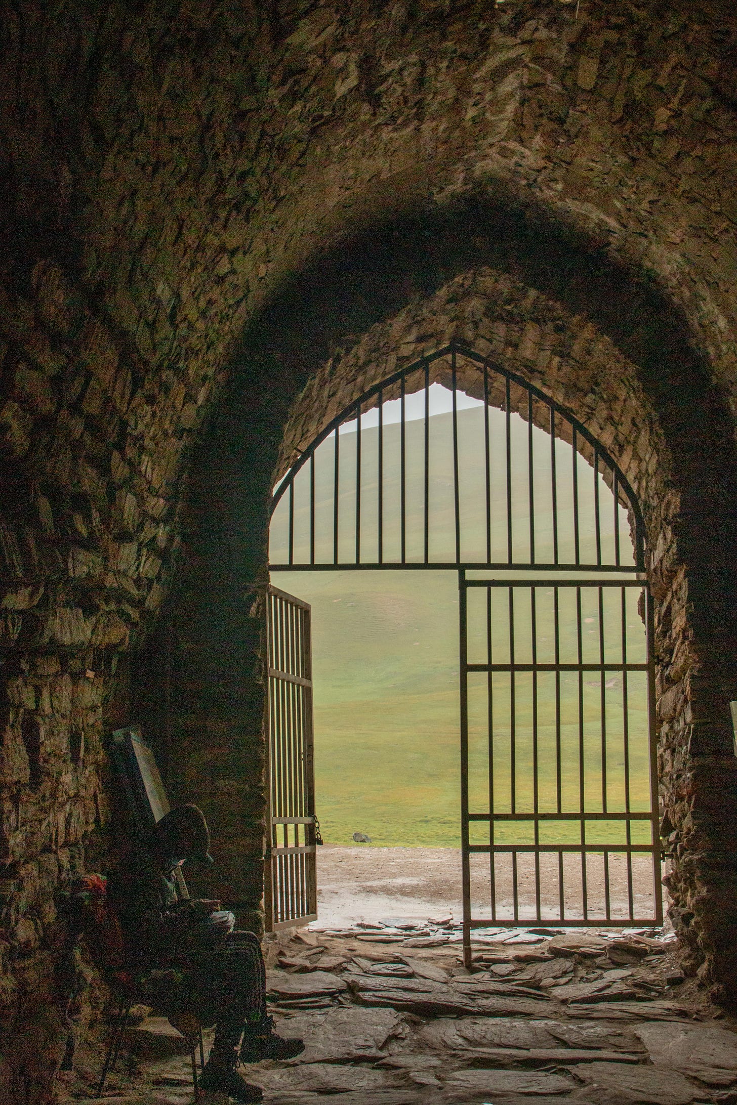 Entrance to tash rabat caravanserai
