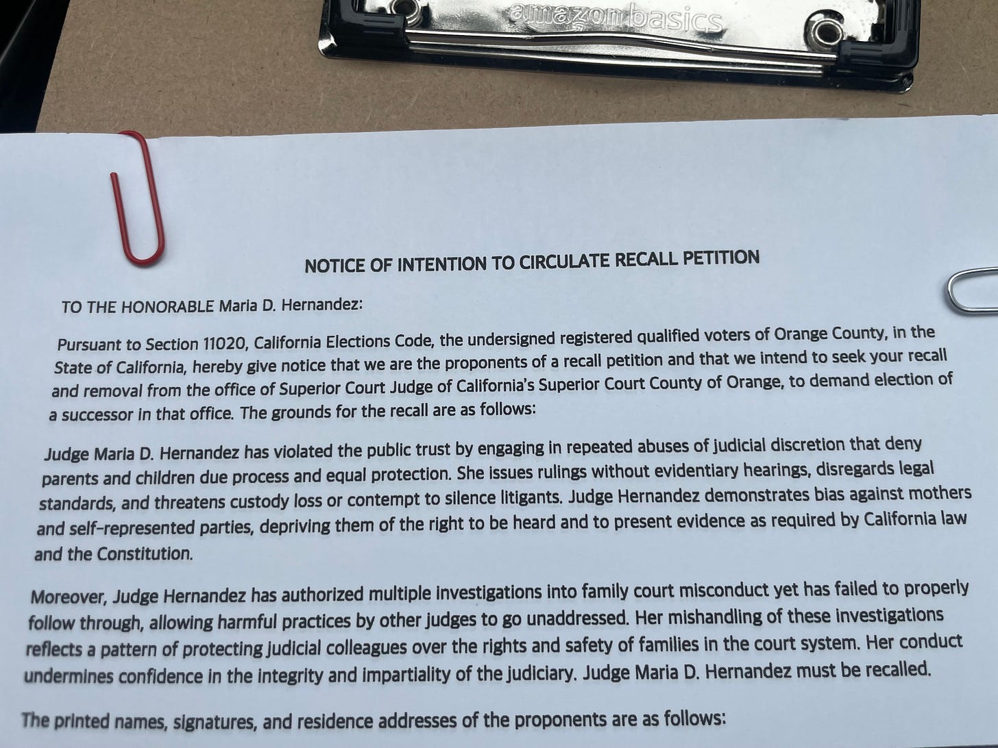 BREAKING: Six Orange County Family Court Judges Served With Recall