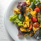 Grilled Zucchini and Tomato Salad