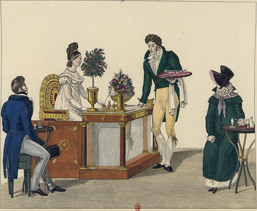 <em>La Belle Limonadière</em> was famous for her beauty. 