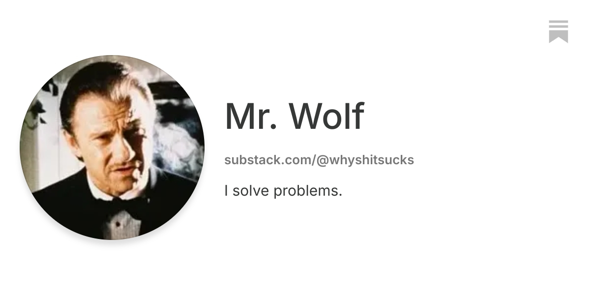 Mr. Wolf | Substack