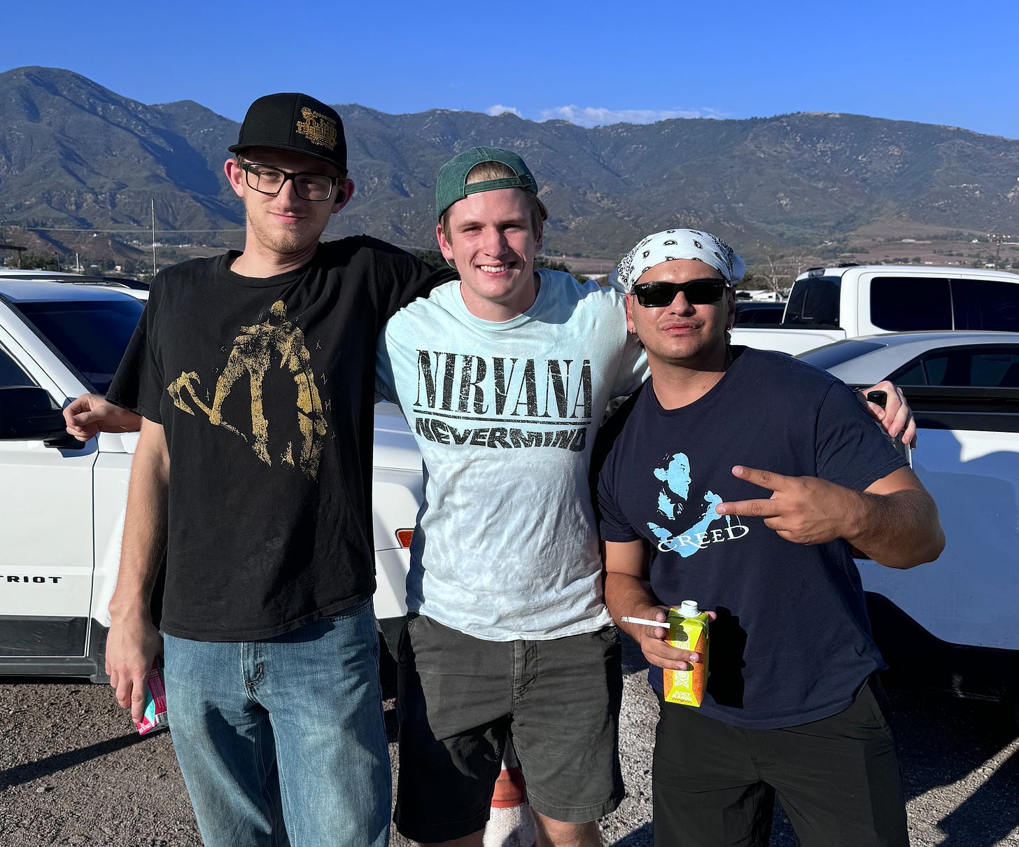Three younger Creed fans