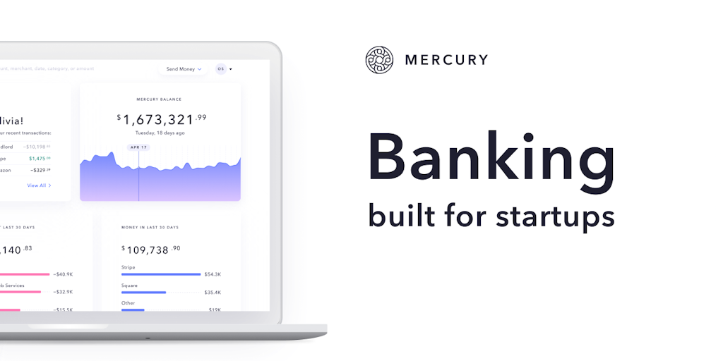 Mercury - Bank accounts built for startups | Product Hunt