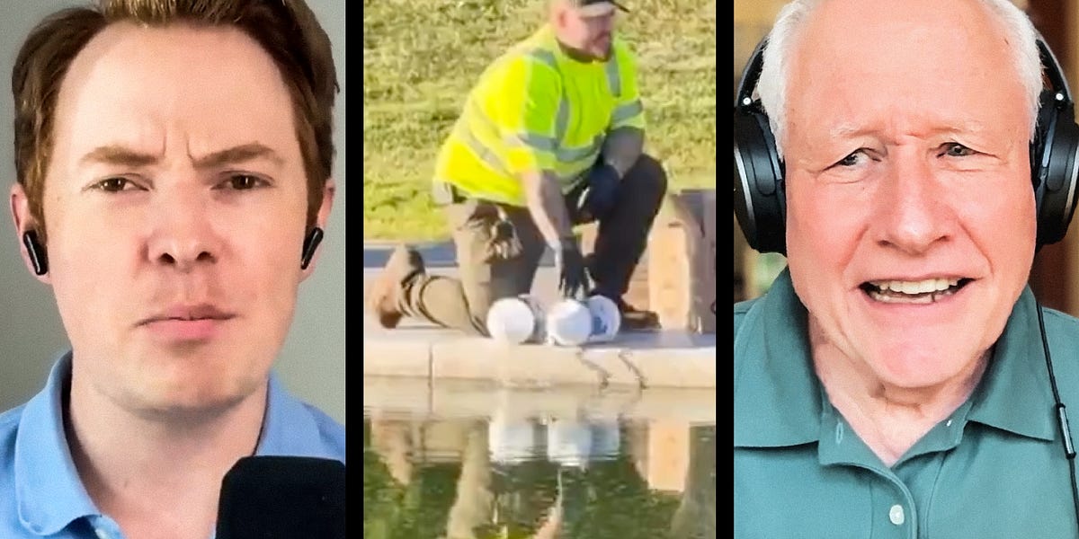 Morning Shots Trump Loses War Against Reflecting Pool Algae (and Iran)
