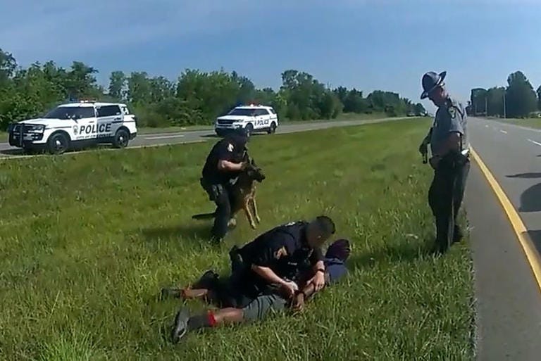Truck driver arrested by Ohio State Highway Patrol with dog unit