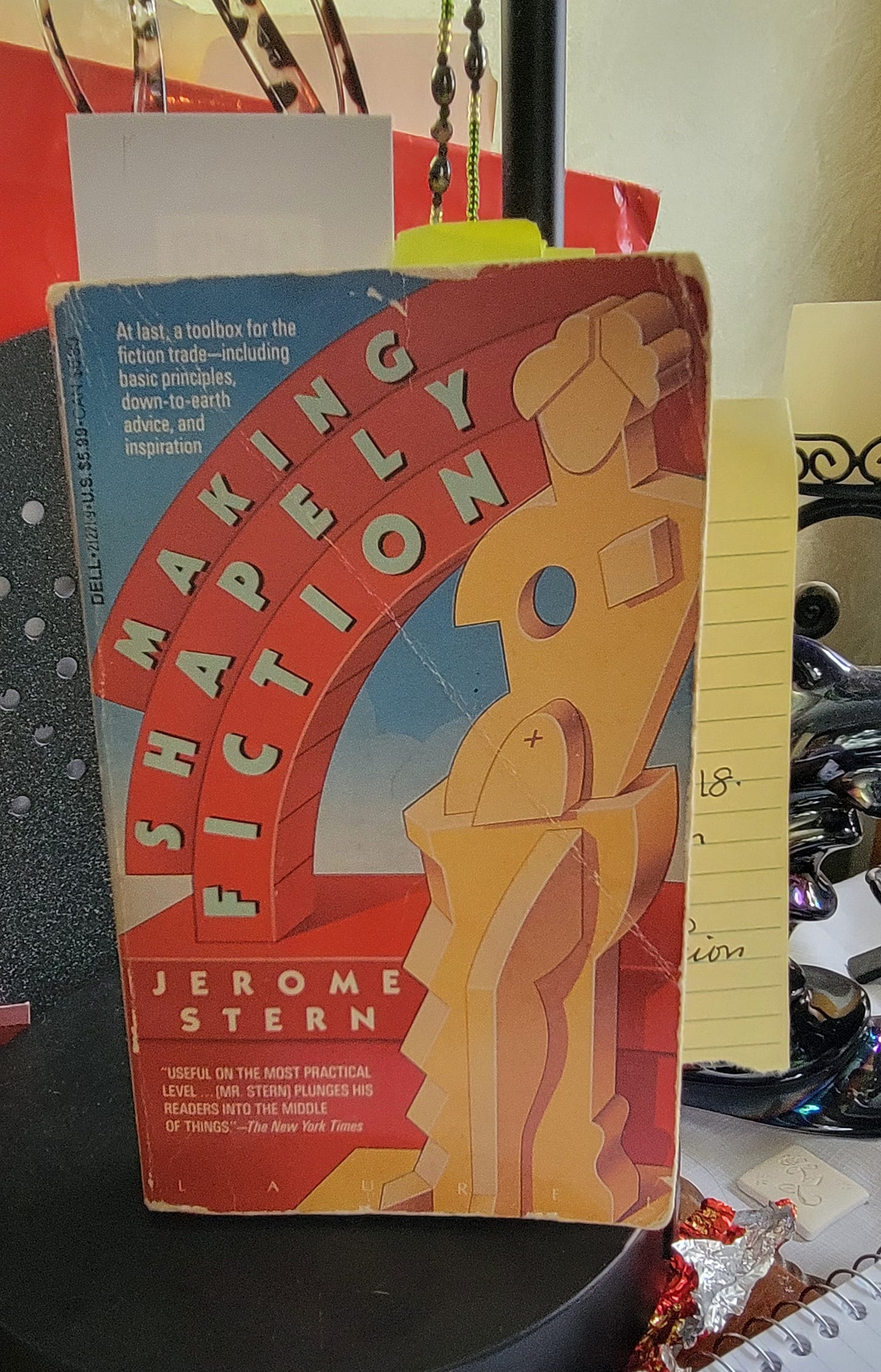 Making Shapely Fiction by Jerome Stern sitting on my desk.