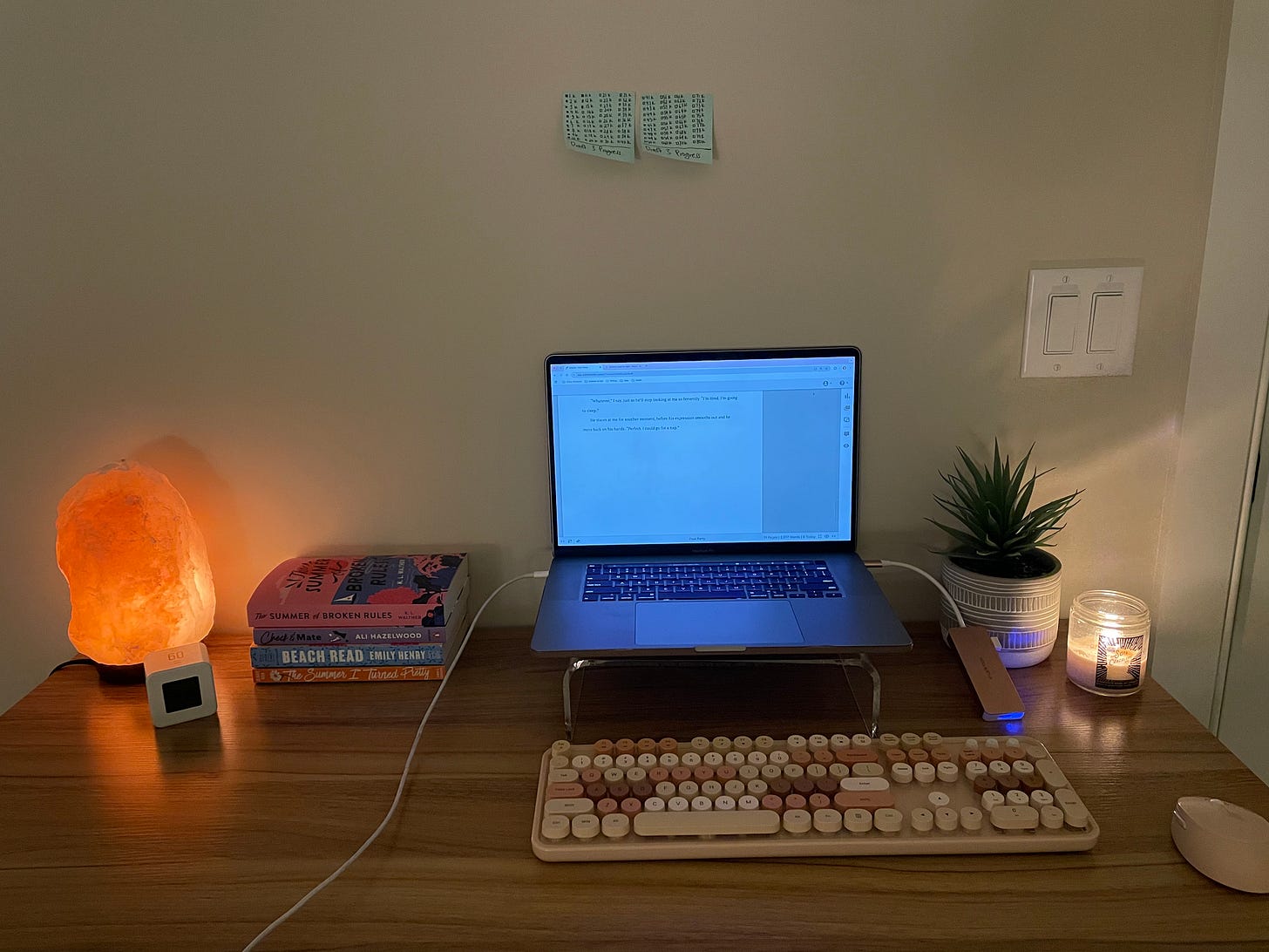 My writing desk set up! My writing desk set up!