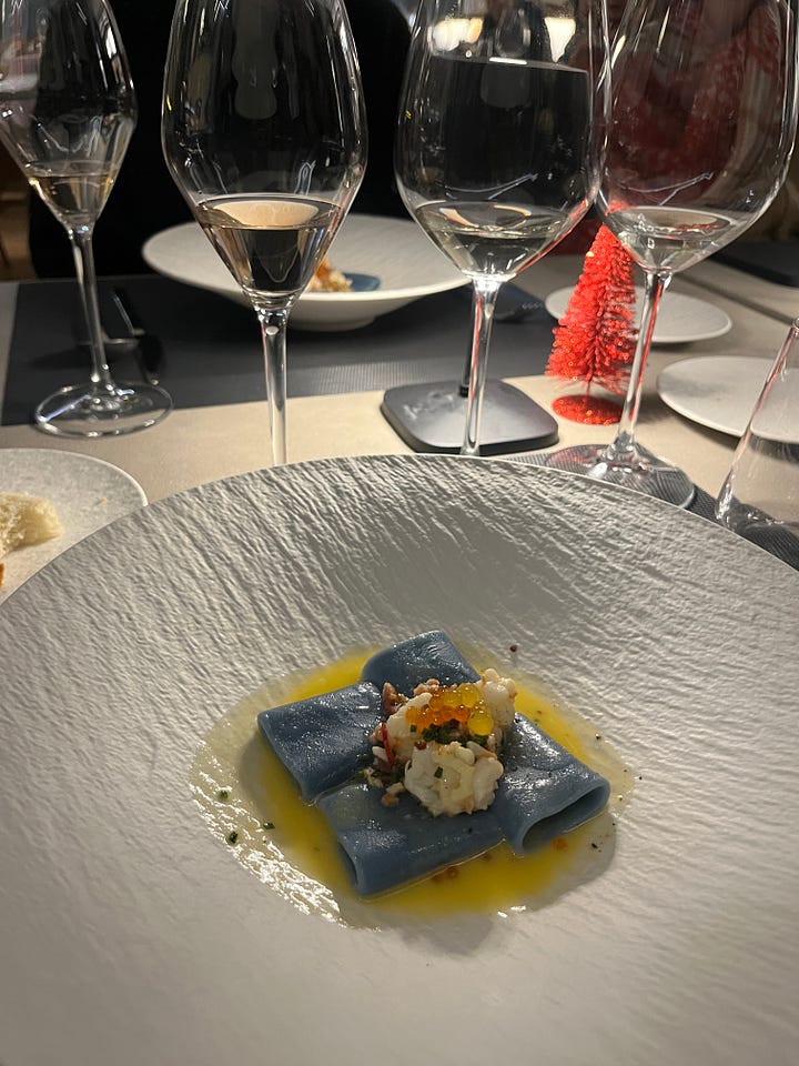 Tasting menu at Merceri food & drink