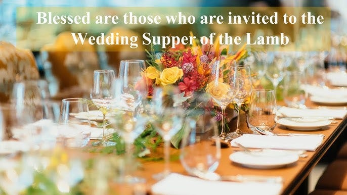 Blessed are those who have been invited to the Wedding Supper of the Lamb -  Sue Boyle - 2nd Feb '25 - YouTube