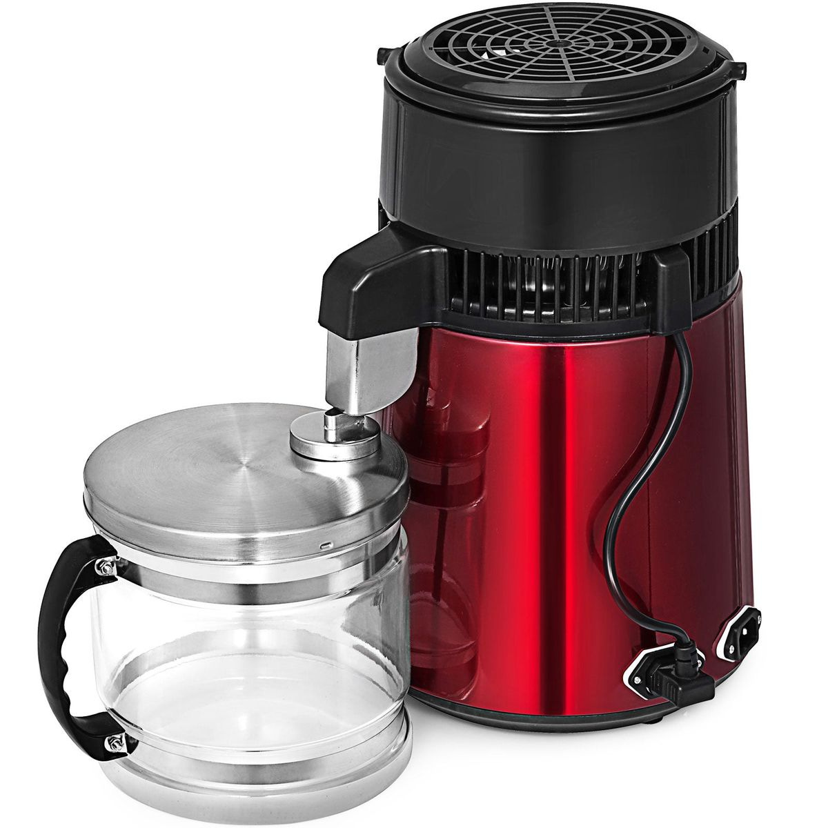4l Water Distiller Purifier Filter Glass Jar Temperature Controlled 75 ...