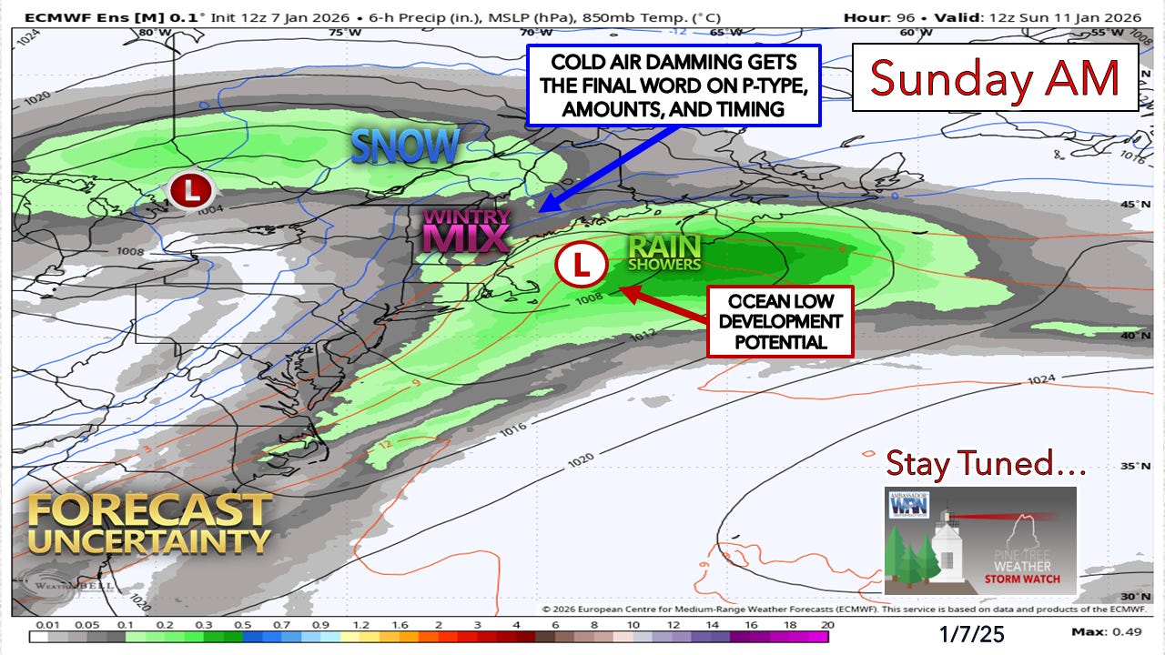 Forecast and outlook into the weekend