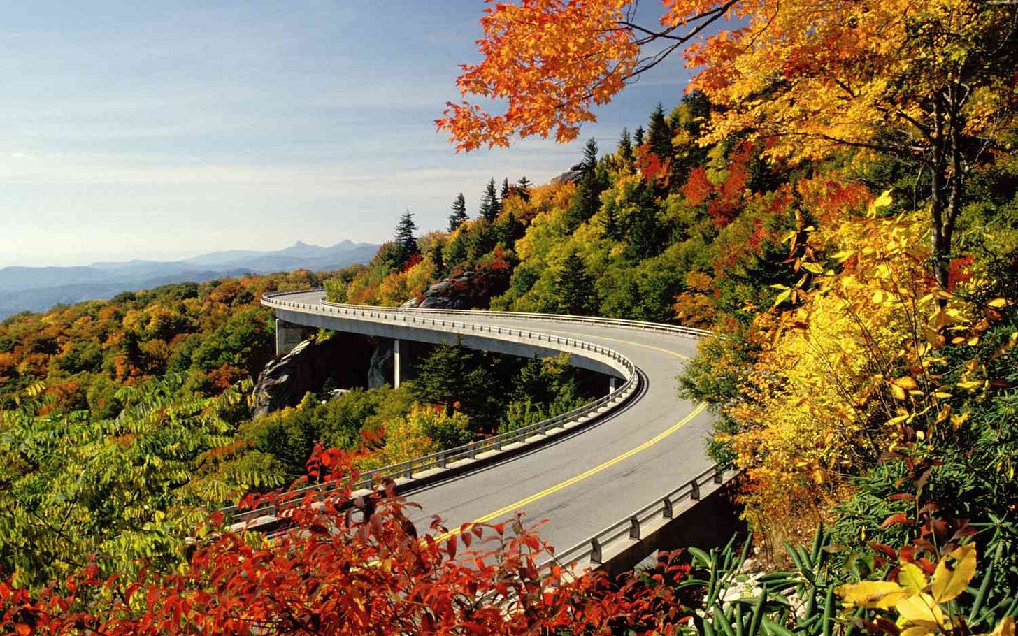 Fall foliage along the Blue Ridge Parkway Fall foliage along the Blue Ridge Parkway