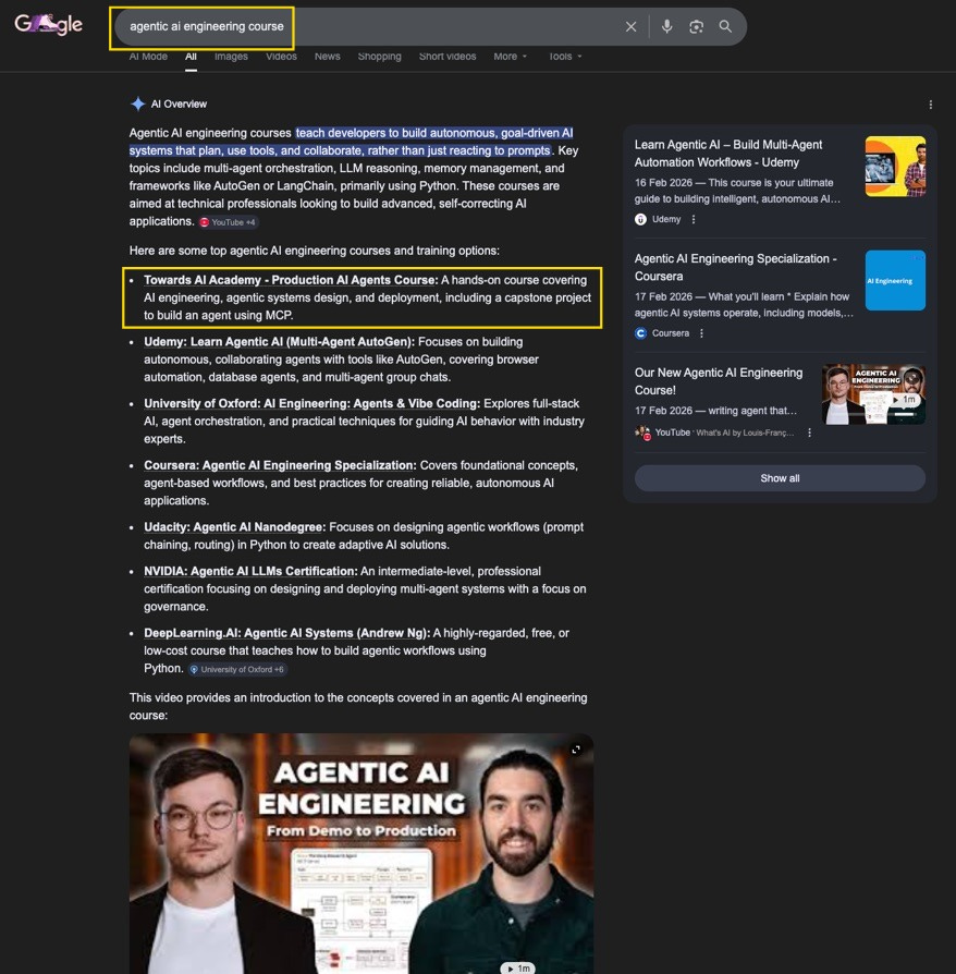 Agentic AI Engineering Course | Build Production AI Agents