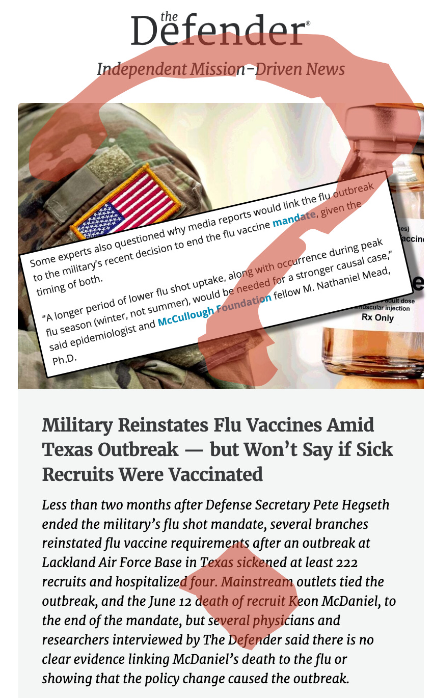 Anti-vaccine influencers don’t understand that flu season starts and peaks at different times of the year in different parts of the world and that there is mixing of people from these areas…