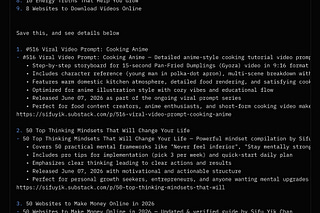 #516 VIRAL VIDEO PROMPT: Cooking Anime