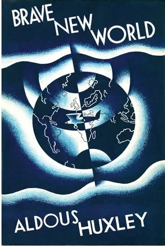 The cover of Huxley's "Brave New World"
