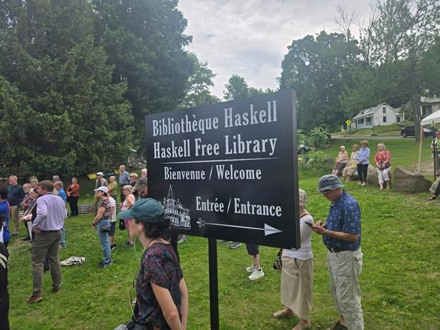 Haskell Free Library officially opens new Canadian entrance after U.S ...