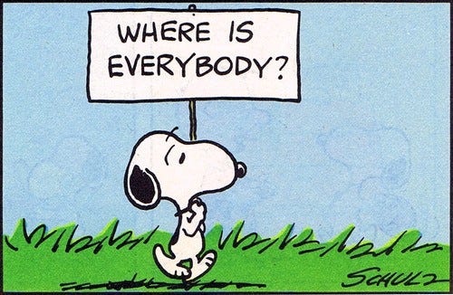 Where is everyone?. I&#39;m running behind schedule today so… | by Adam Kruger  | Medium