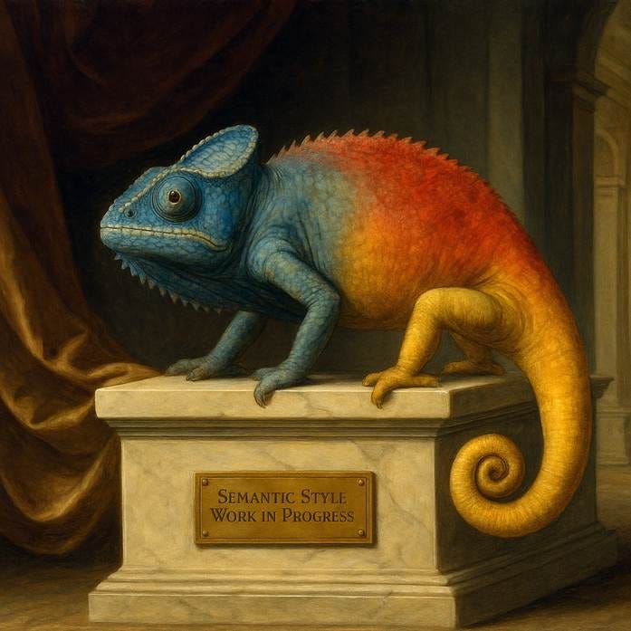 A colorful lizard on a marble pedestal

AI-generated content may be incorrect.