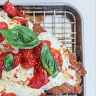 Same Classic, New Light: Fresh Mozzarella Chicken Parmesan with Roasted Vine Tomatoes