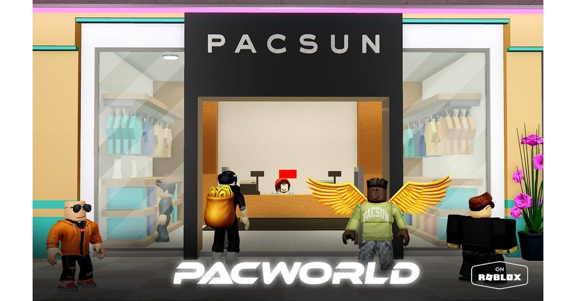 PACSUN OPENS VIRTUAL MALL ON ROBLOX