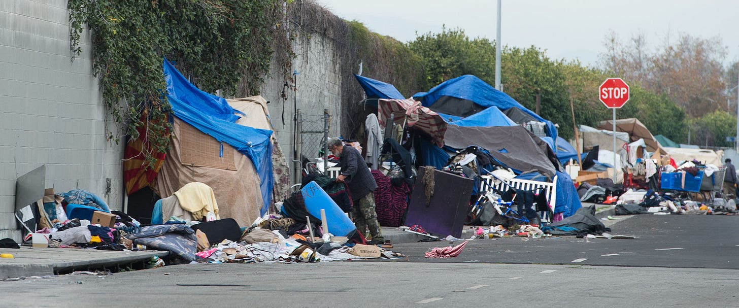 Homeless encampment