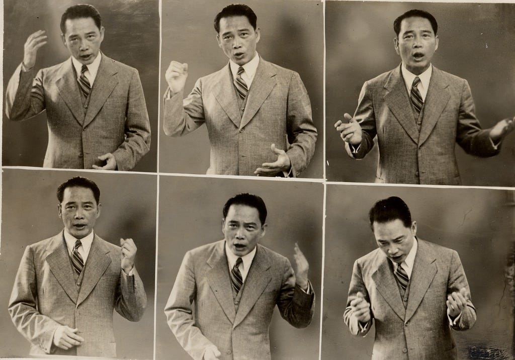 Wang Jingwei speaking