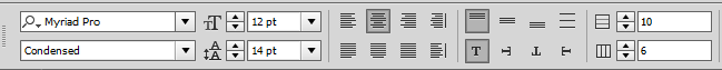 Control panel for tables Control panel for tables