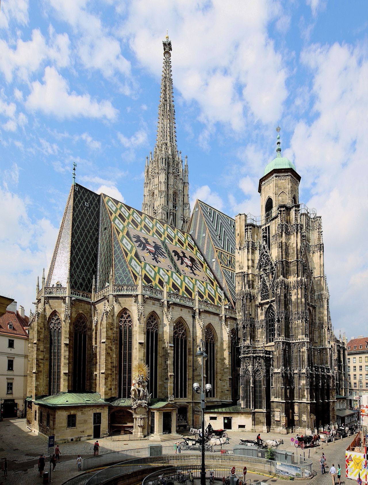 Saint Stephen's Cathedral in Vienna, Austria. Built 1137-60 ...