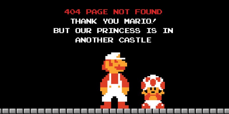 IGN's Mario 404 Page | Bypeople