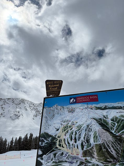 A photo gallery featuring moments from daily life and wellness: a charcuterie board, a cozy dog lounging on a bed, snowy mountain scenes, skiing, smiling couple, a local Boulder shop sign, spring flowers, a knit project, and a scenic desert hike.” This keeps it keyword-relevant (wellness, nature, lifestyle, Boulder, cozy, daily moments) and descriptive enough for accessibility.