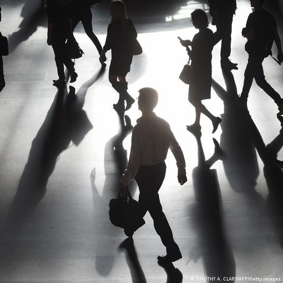 Commuters arrive from a train atGrand Central Station in New York October 19, 2016