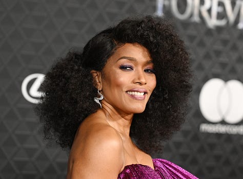 Angela Basset red carpet appearances best jewellery oscars